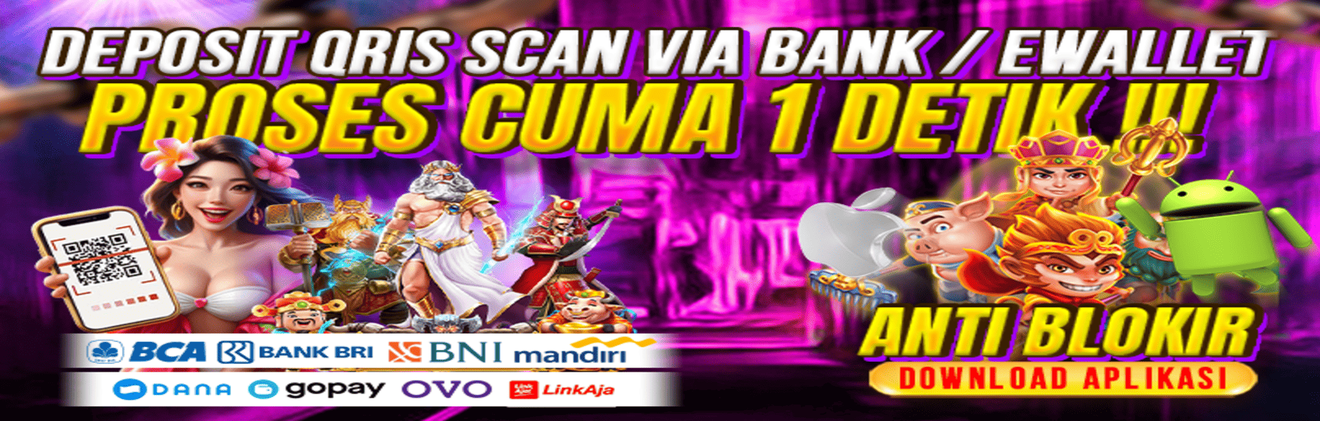 DEPOSIT QRIS SCAN VIA BANK / EWALLET
